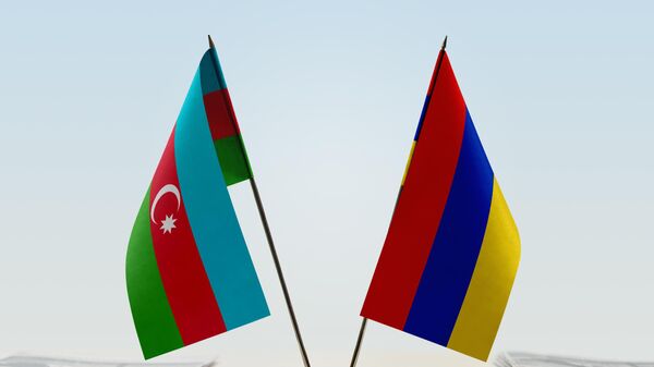 Флаги Азербайджана и Армении - Sputnik Азербайджан