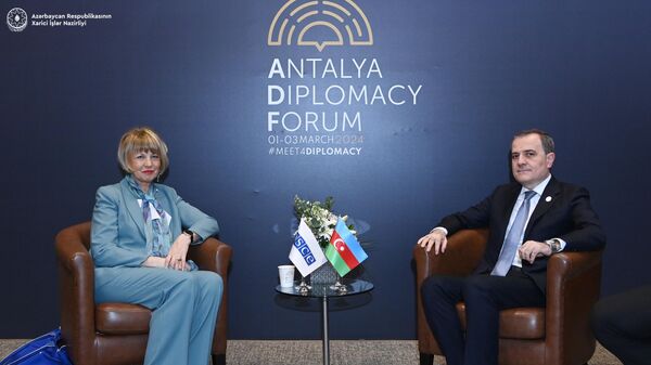 Министр иностранных дел Азербайджана встретился с генеральным секретарем ОБСЕ Хельгой Марией Шмид - Sputnik Азербайджан