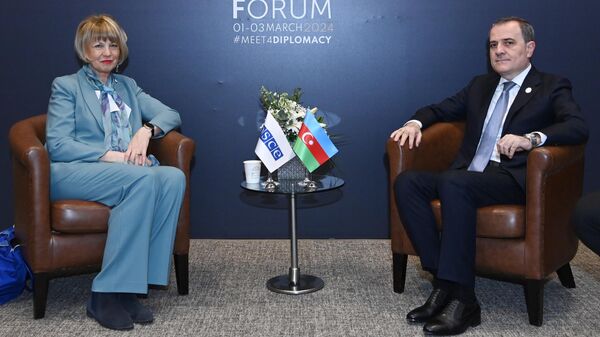 Министр иностранных дел Азербайджана встретился с генеральным секретарем ОБСЕ Хельгой Марией Шмид - Sputnik Азербайджан