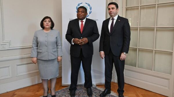 Встреча спикеров парламентов Азербайджана и Армении в Женеве - Sputnik Азербайджан