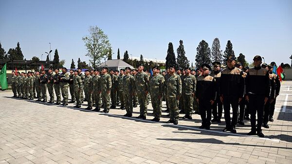 В Азербайджане отметили годовщину создания военной полиции - Sputnik Азербайджан