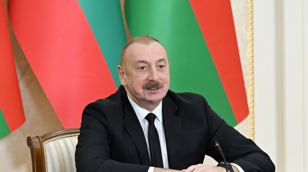 Президент Ильхам Алиев и Президент Румен Радев выступили с заявлениями для прессы - Sputnik Азербайджан