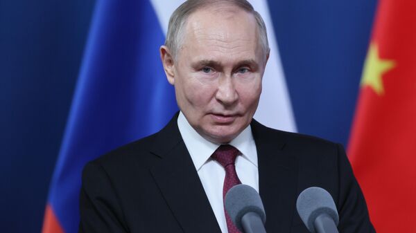 Президент России Владимир Путин  - Sputnik Азербайджан