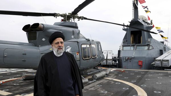 вертолета президента Ирана Эбрахима Раиси - Sputnik Азербайджан