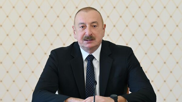 Президент Ильхам Алиев принял делегацию ТЮРКПА - Sputnik Азербайджан