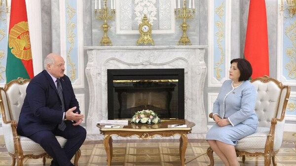  Гафарова на встрече с Лукашенко - Sputnik Азербайджан