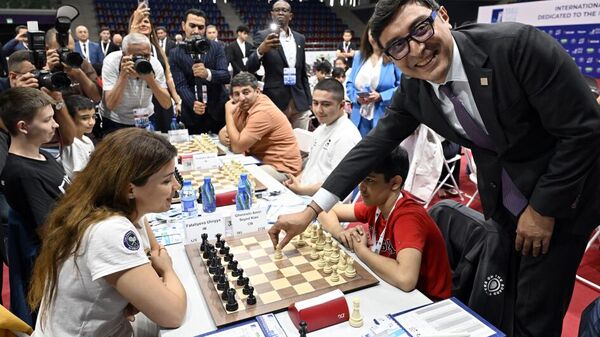 В Баку прошла церемония открытия международного шахматного фестиваля - Sputnik Азербайджан