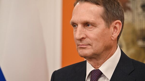 Директор Службы внешней разведки (СВР) России Сергей Нарышкин в Баку - Sputnik Азербайджан