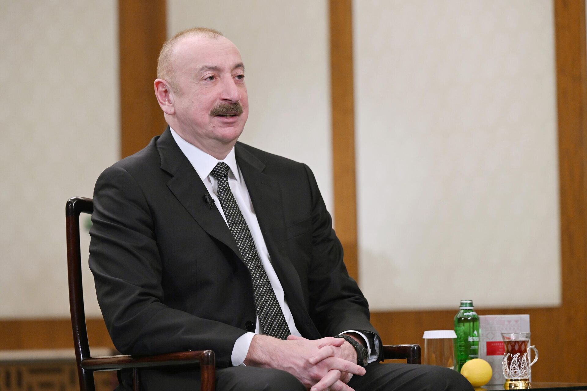 Президент Ильхам Алиев дал интервью китайскому телеканалу CGTN - Sputnik Азербайджан, 1920, 26.04.2025