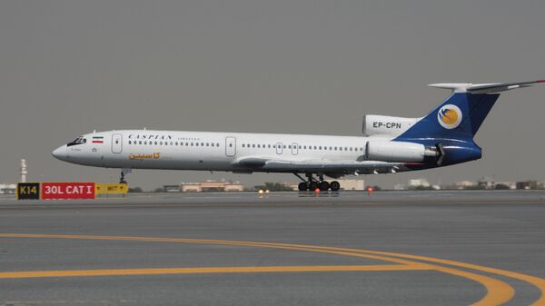 Самолет Ту-154М иранской авиакомпании Caspian Airlines, архив - Sputnik Азербайджан