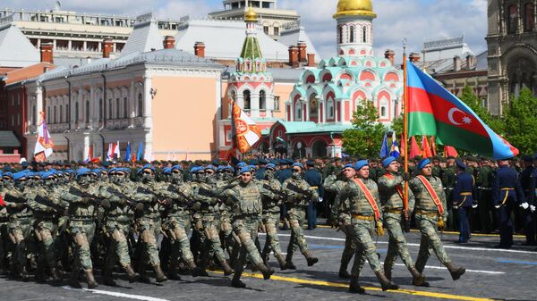 Вооруженные силы Азербайджана на параде на Красной площади - Sputnik Азербайджан