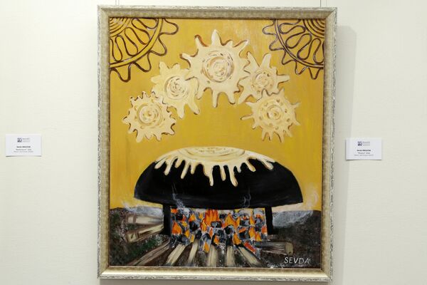 Выставка Палитра национальной кухни молодых художников Галереи искусств KamART в Zaman Art Gallery Выставка Палитра национальной кухни молодых художников Галереи искусств KamART в Zaman Art Gallery - Sputnik Азербайджан