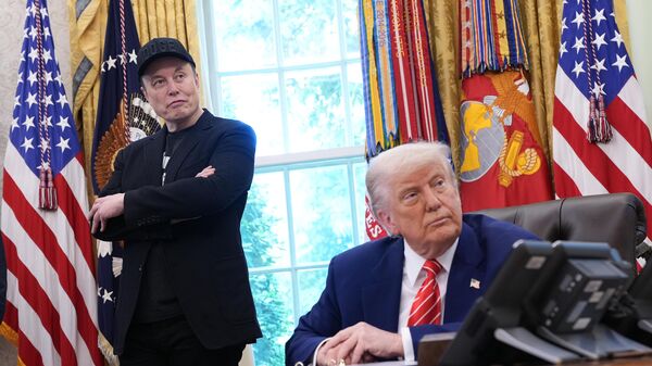 Маск Трамп - Sputnik Азербайджан