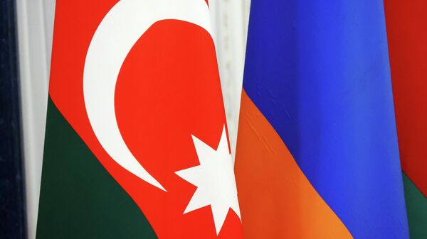 Флаги Азербайджана и Армении - Sputnik Азербайджан