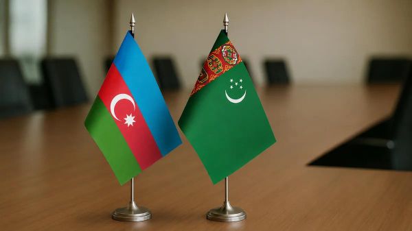 Флаги Азербайджана и Туркменистана. - Sputnik Азербайджан