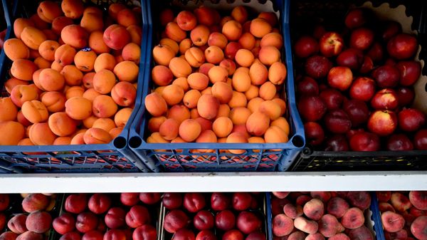 Продажа фруктов на продовольственном рынке - Sputnik Азербайджан