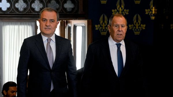 Встреча глав МИД РФ и Азербайджана Сергея Лаврова и Джейхуна Байрамова - Sputnik Азербайджан