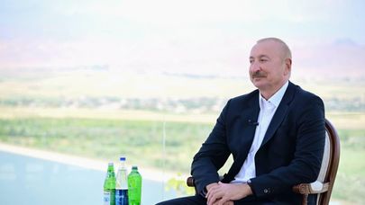 Президент Азербайджана Ильхам Алиев в Нахичеване