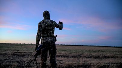 Доброволец мобильной огневой группы отряда "Русь"