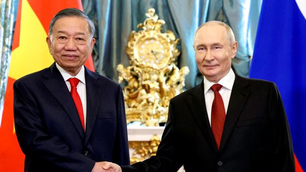 Встреча президента РФ Владимира Путина и президента Вьетнама То Лама - Sputnik Азербайджан
