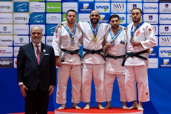 Азербайджанские дзюдоисты на чемпионате мира по дзюдо среди ветеранов Азербайджанские дзюдоисты на чемпионате мира по дзюдо среди ветеранов - Sputnik Азербайджан
