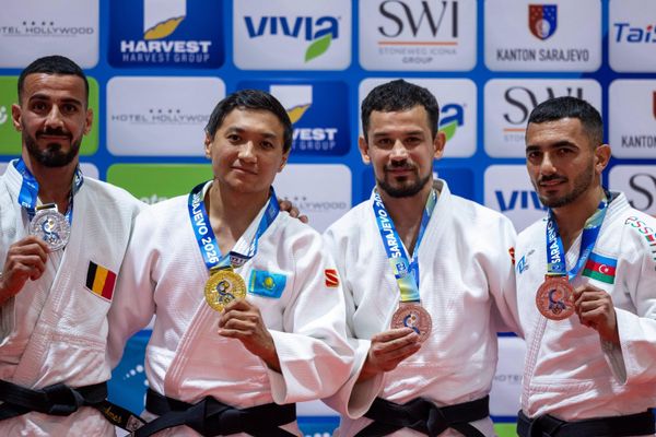 Азербайджанские дзюдоисты на чемпионате мира по дзюдо среди ветеранов Азербайджанские дзюдоисты на чемпионате мира по дзюдо среди ветеранов - Sputnik Азербайджан