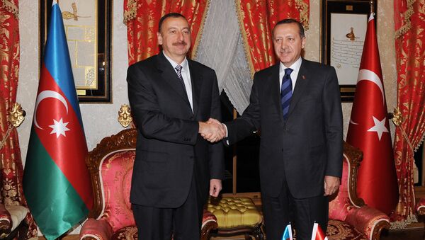 Встреча президентов Азербайджана и Турции Ильхама Алиева и Реджепа Тайипа Эрдогана, архивное фото - Sputnik Азербайджан