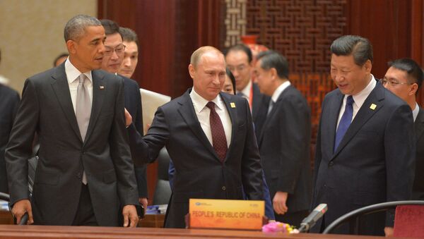 Обама, Путин, Си Цзиньпин на саммите АТЭС - Sputnik Азербайджан