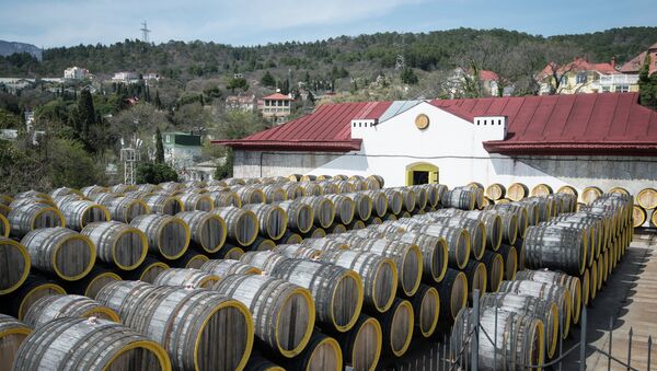 Massandra winery in Crimea, Russia - Sputnik Азербайджан