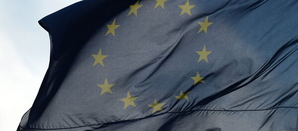 Флаги Евросоюза в Берлине Флаги Евросоюза в Берлине - Sputnik Азербайджан