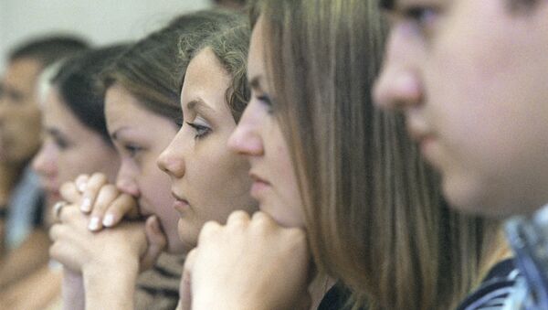 На церемонии зачисления в студенты - Sputnik Азербайджан