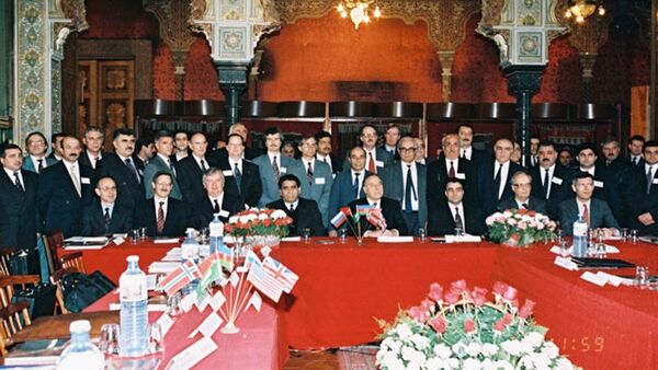 Əsrin müqaviləsinin imzalanması - 1994-cü il 20 sentyabr - Sputnik Azərbaycan