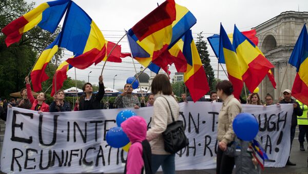 Акции протеста в Кишиневе - Sputnik Азербайджан