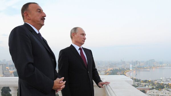 Путин и Алиев в Баку - Sputnik Azərbaycan