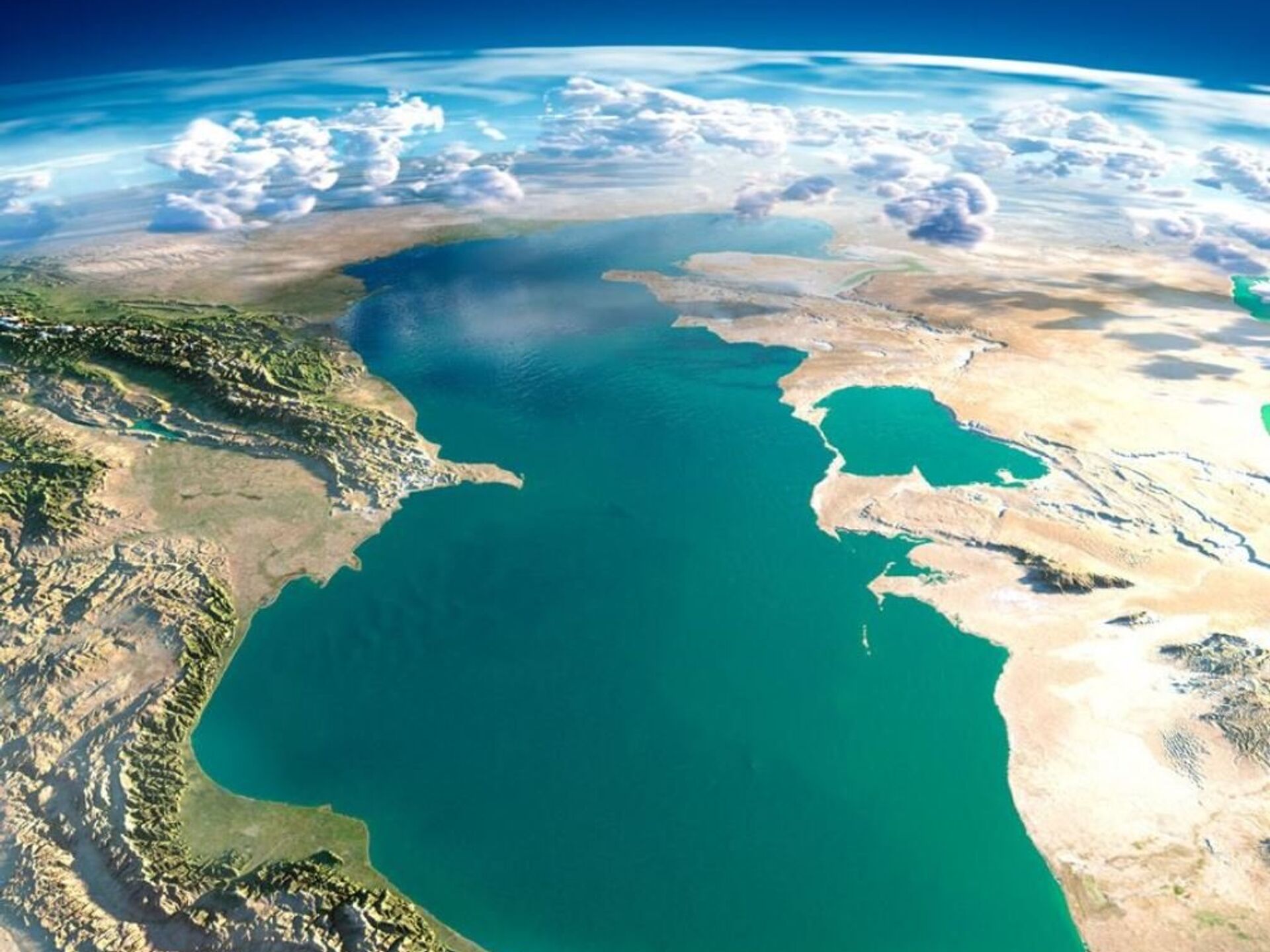 каспийское море фото сверху