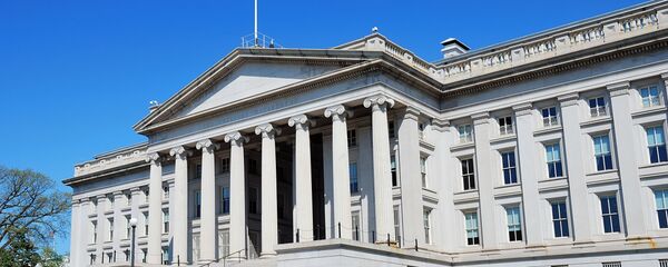 Министерство финансов США в Вашингтоне Министерство финансов США в Вашингтоне - Sputnik Азербайджан