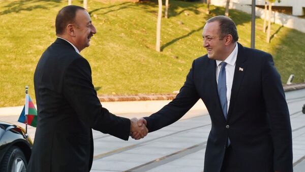 Церемония официальной встречи президента Азербайджана Ильхама Алиева в Тбилиси - Sputnik Азербайджан
