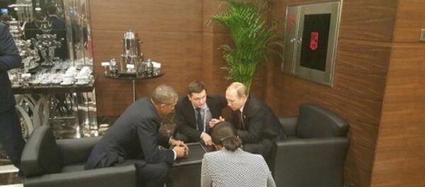 Путин и Обама побеседовали один на один на полях саммита G20. - Sputnik Азербайджан