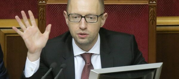 Ukrainian Prime Minister Arseniy Yatsenyuk Ukrainian Prime Minister Arseniy Yatsenyuk - Sputnik Азербайджан