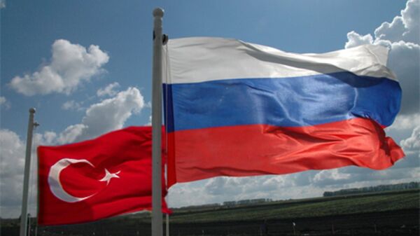 Türkiyə və Rusiya bayrağı - Sputnik Азербайджан