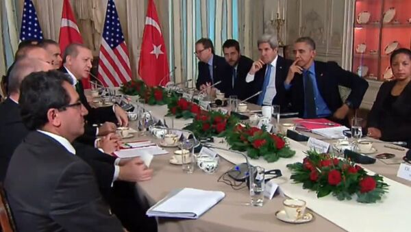 Хотим избежать напряженных отношений – Эрдоган обсудил с Обамой конфликт с РФ - Sputnik Азербайджан