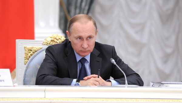 Президент России В.Путин - Sputnik Азербайджан