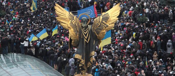 Акция сторонников евроинтеграции Украины - Sputnik Азербайджан