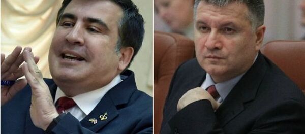 Михаил Саакашвили и Арсен Аваков - Sputnik Азербайджан