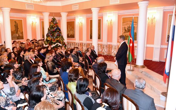 Гости в посольстве России в Азербайджане - Sputnik Азербайджан