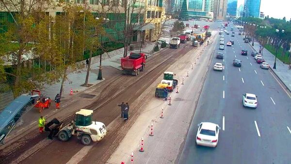 Подготовка к гонкам Формулы 1 в Баку. Фото с сайта NIIM Подготовка к гонкам Формулы 1 в Баку. Фото с сайта NIIM - Sputnik Азербайджан