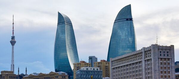 Вид на Flame Towers - Sputnik Азербайджан