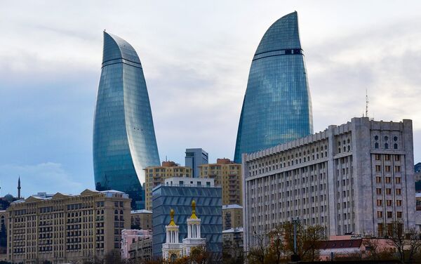 Вид на Flame Towers - Sputnik Азербайджан