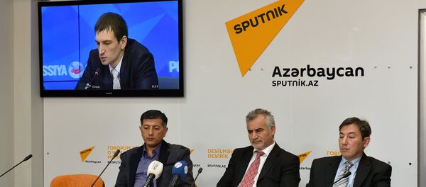 Видеомост в пресс-центре Sputnik Азербайджан 27.01.2016 - Sputnik Азербайджан