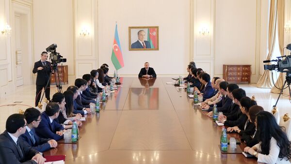 Встреча Президента Ильхама Алиева с азербайджанской молодежью - Sputnik Азербайджан
